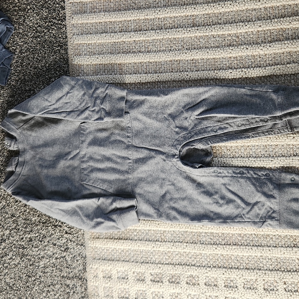 Primary Grey Sweatshirt Romper